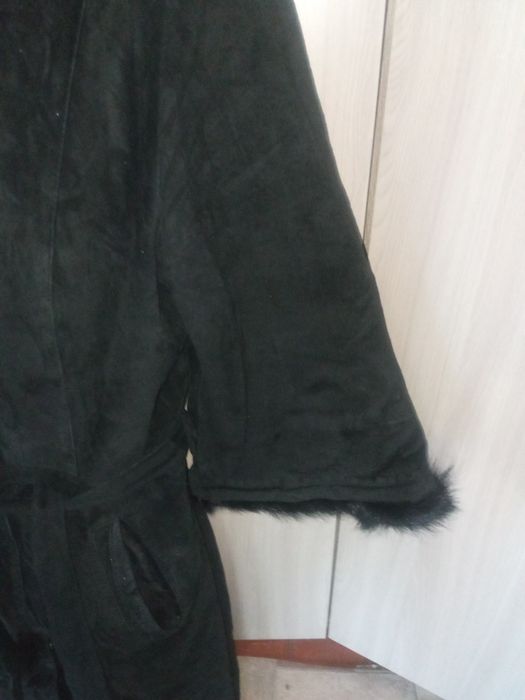 Замшевый плащ  б/у
