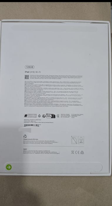Ipad (a16) Wi-fi 128 gb nou
