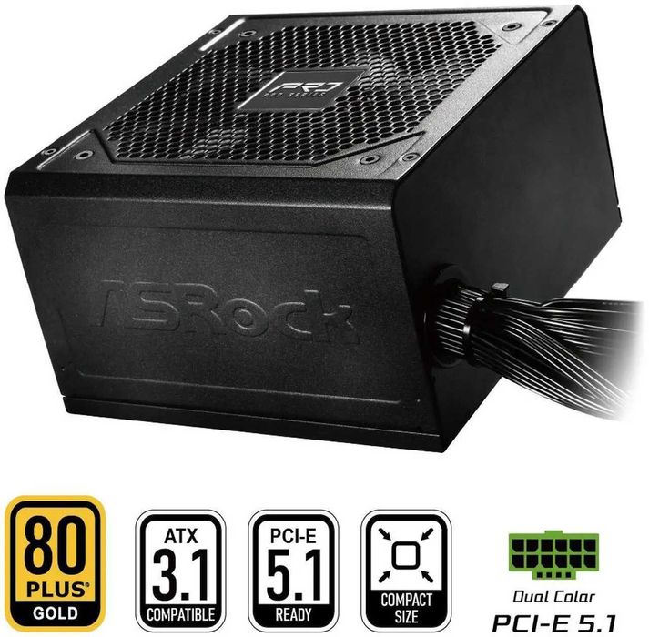 Блок питания ASRock PRO Series PRO-750G 750W  Вт,  80 PLUS GOLD: 63 у.е. - Komplekt jihozlar Toshkent на Olx