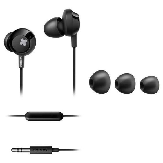 Слушалки Philips SHE4305BK/00 BASS+ In Ear Черни
-
