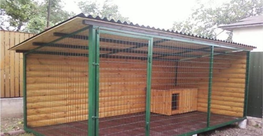 Вальер для собак. Установка. Доставка