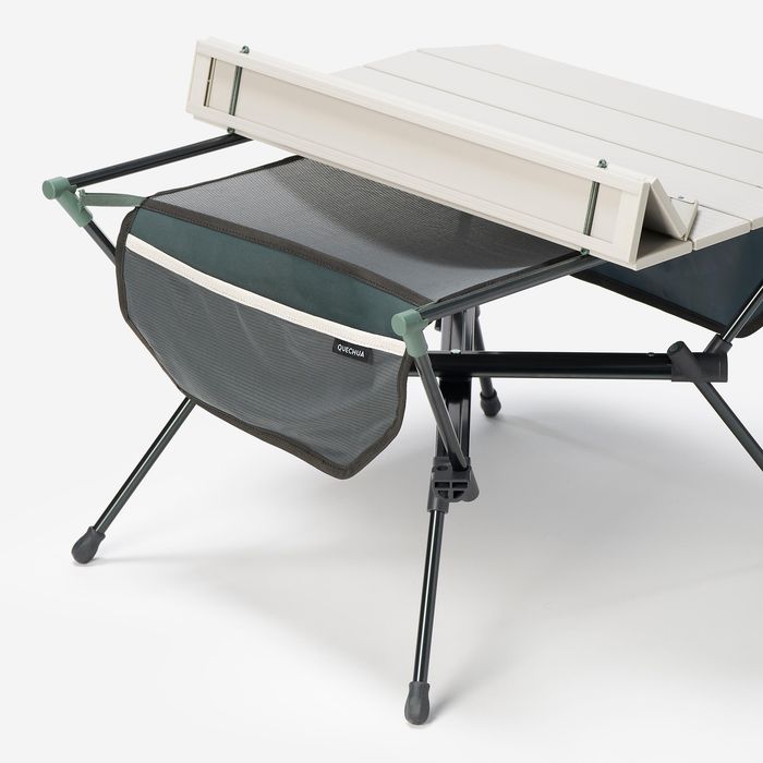 Masă de camping compactă, 2 persoane, alb - produs resigilat Decathlon