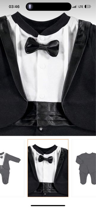 Смокинг для новорожденного