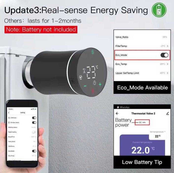 MOES ZigBee3.0 TRV Tuya smart радиаторен вентил интелигентен програмируем термостат с контрол на температурата и гласов контрол с Alexa google home