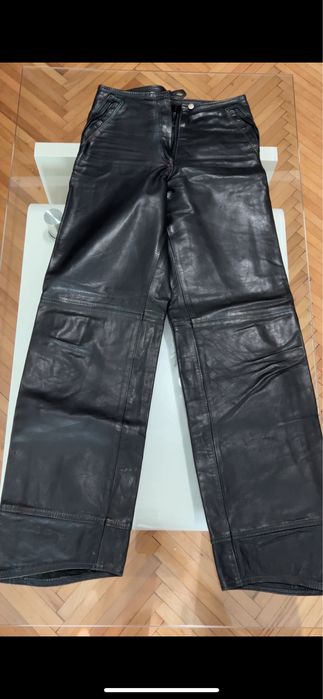 Яке и панталон от естествена кожа (S/M) + Бонус два панталона и колан