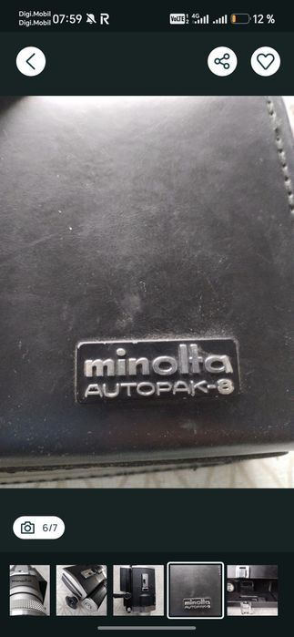 Camera  filat minolta autopalk 8