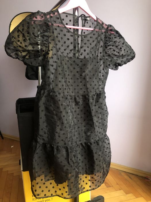 Черна лятна рокля HM