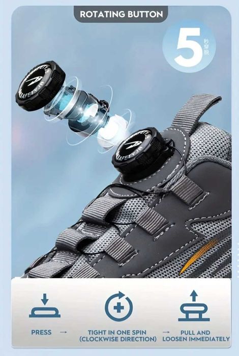 Adidasi de lucru cu Protectie, Varf metalic, Talpa intermediara Kevlar