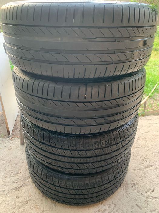 Диски оригинал от Мерседеса  r17,летние шины обмен есть