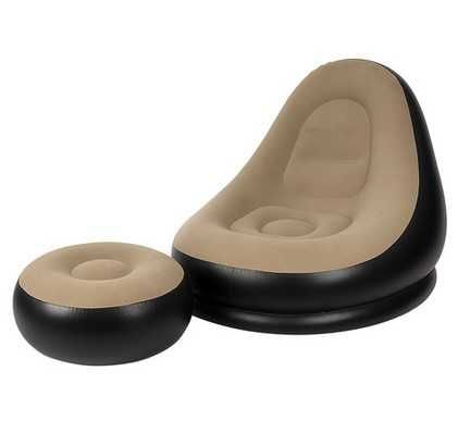 Надуваемо кресло/канапе велур с ПОДАРЪК ПОМПА