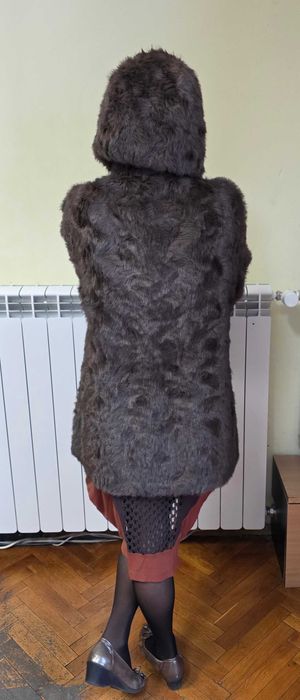 Италианско кожено палто с ДВЕ лица