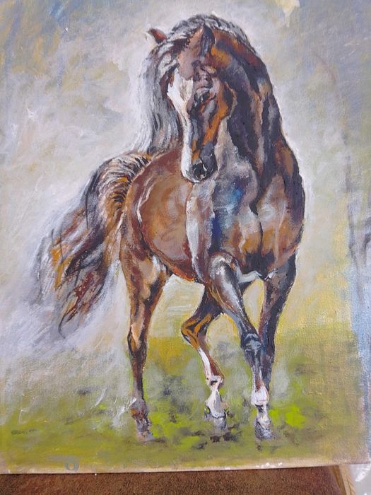 Картина кафяв кон