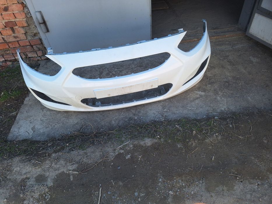 Бампер с ришоткой б.у