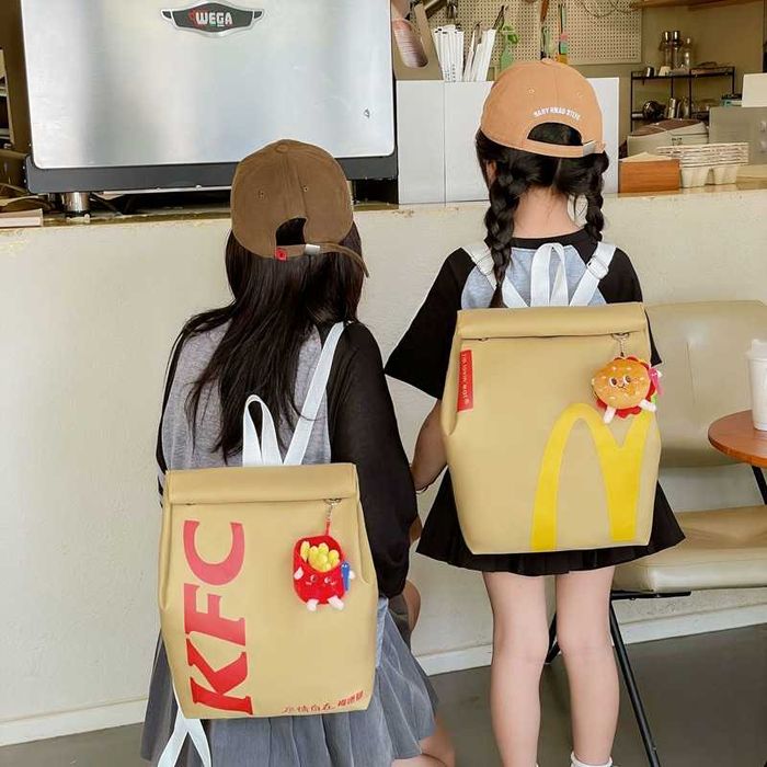 Детска Ученическа Раница - McDonalds + Чиизбургер плюш