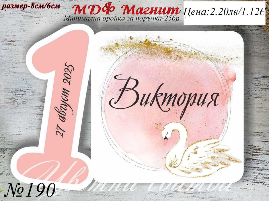 Подаръчета за кръщене, Магнити за кръщене, подаръци за гости