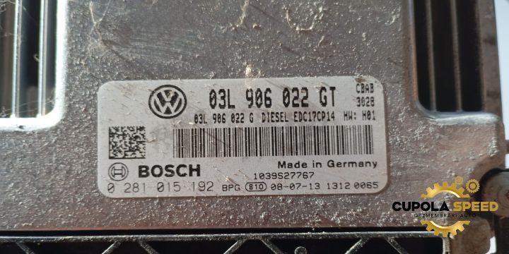 Calculator motor ECU 2.0 TDI EDC17CP14 03L906022GT Volkswagen VW Tigu