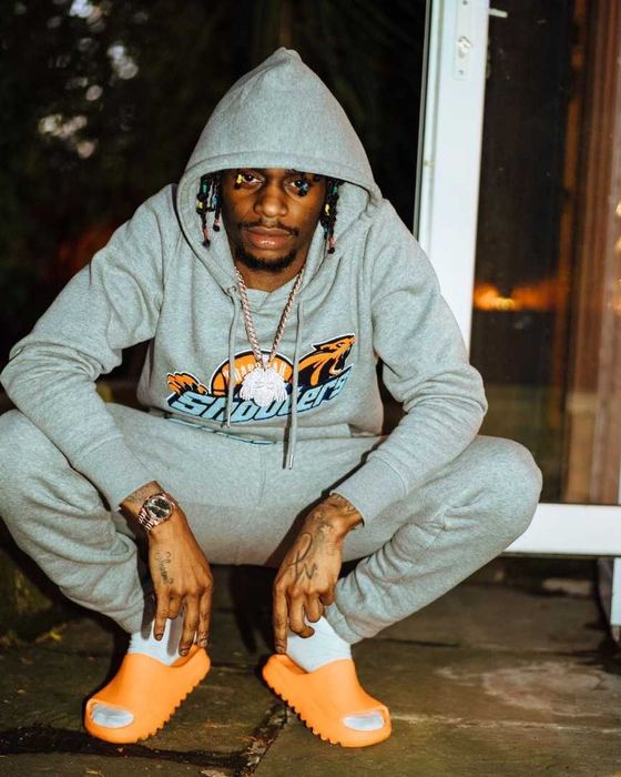 Trapstar Central Cee Tracksuit Trening Shooters Gri Portocaliu
