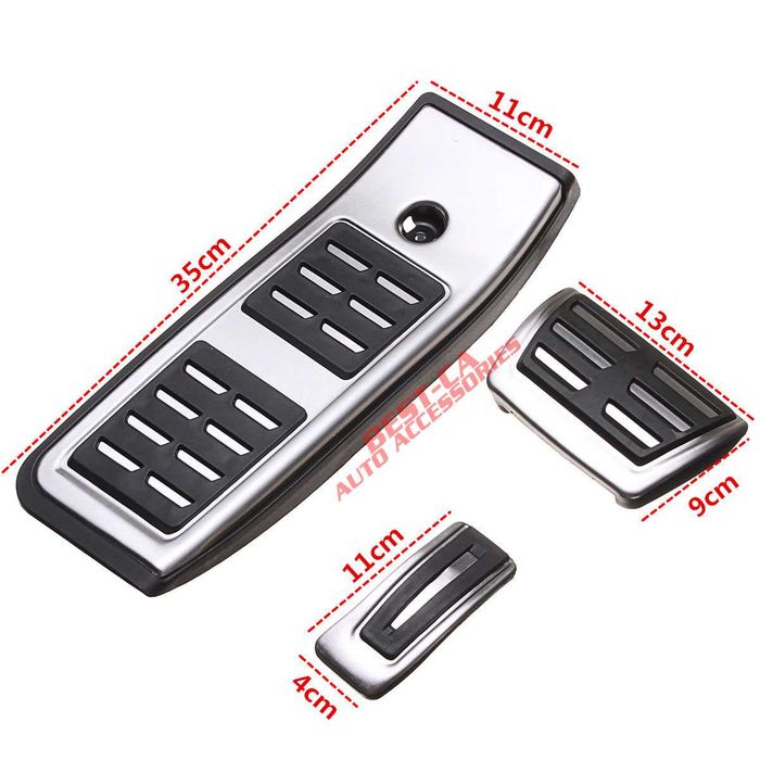 Set ornamente INOX sport pedale automata pentru Audi A4, A5 (B9)