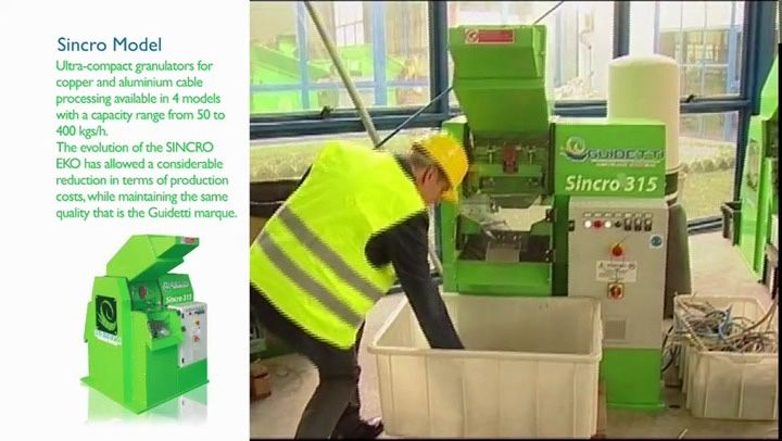 Tocator pentru reciclare cabluri