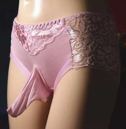 Lenjerie intima chiloti dantela si nylon pentru domni (model 4)