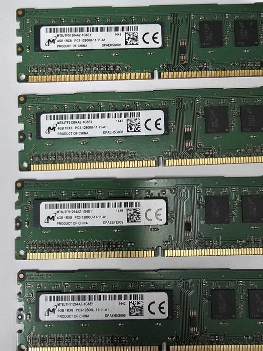 Memorie RAM desktop Micron 4GB DDR3 1600Mhz MT8JTF51264AZ-1G6E1
