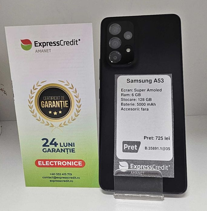 Telefon Samsung A53 (AG35 B:35891) Garantie 2 Ani