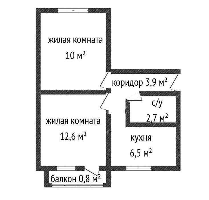 2 комнатная квартира Гришина