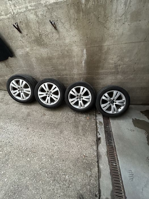Jante 17 cu anvelope de vara 5x112 mercedes/skoda/vw/audi