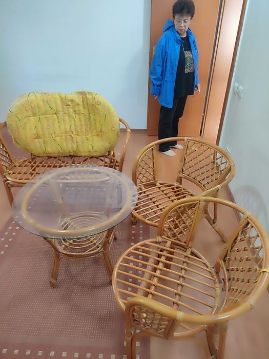 Mobilier ratan cu huse