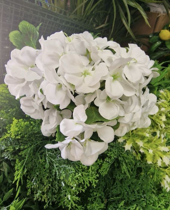 Buchet muscata  artificiala Premium 9 fire cu aspect natural pentru aranjamente florale