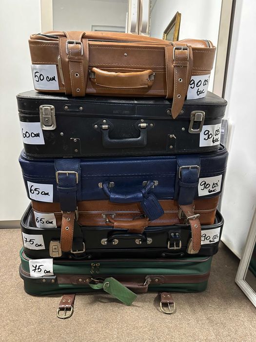 Geamantane din piele Vintage diverse; Valiza; Geanta voiaj; Servieta