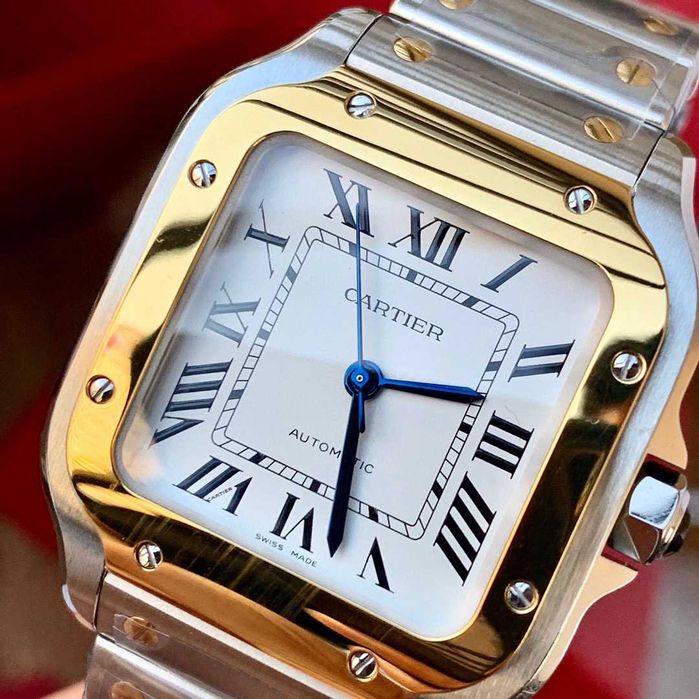Автоматичен унисекс часовник Cartier Santos de Cartier Two-Tone