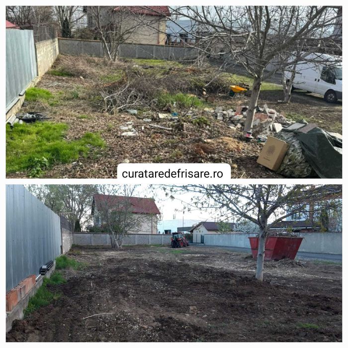 Salubrizare terenuri, Curatare vegetatie si ambrozie teren, defrisare