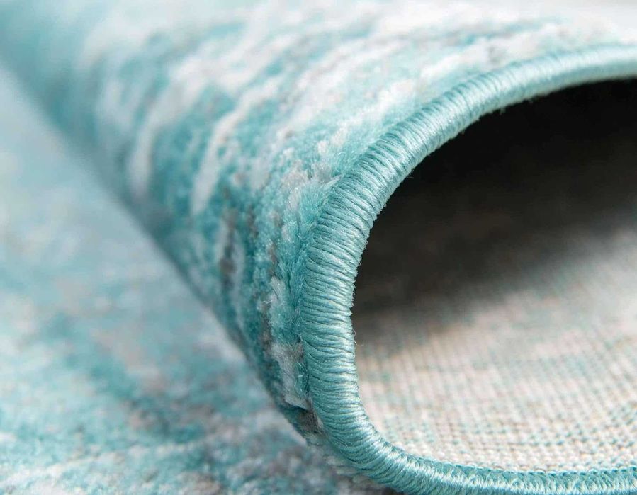 Луксозен  Турски  Голям Тюркоазен Килим 245 х 335 см Чисто Нов