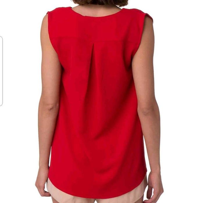 3 топа Червен, Телесен и Бял с черна дантела Потник топ GUESS - L /  М