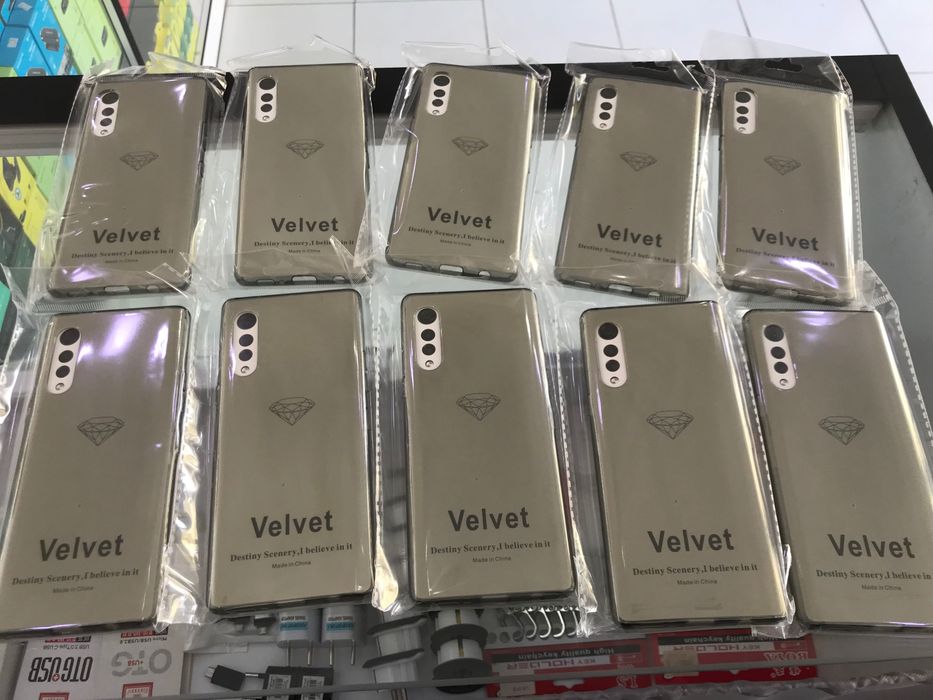 LG Chexol Velvet V50 v50s V60 G6 G7 Q52 Q92 va boshqalar
