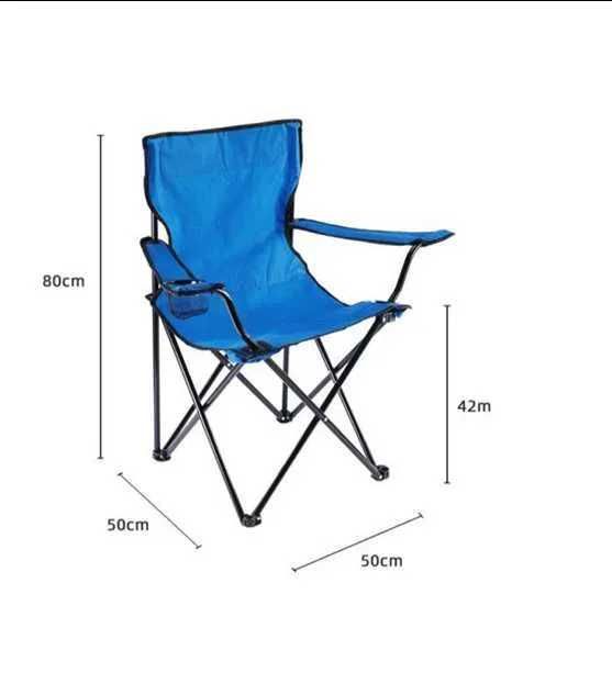 Scaun pliabil camping/ pescuit cu suport pahar culori diferite