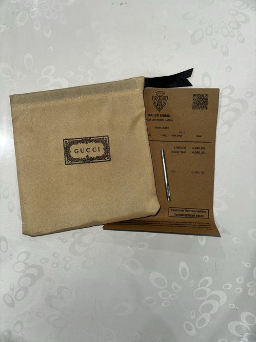 Ремень Gucci GG Supreme Black Silver