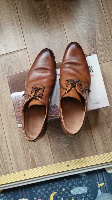 Pantofi piele maro eleganti marime 44
