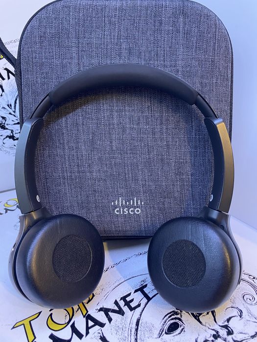 Casti Wireless ,BT, Cisco 730,dual on ear, Carbon Negru