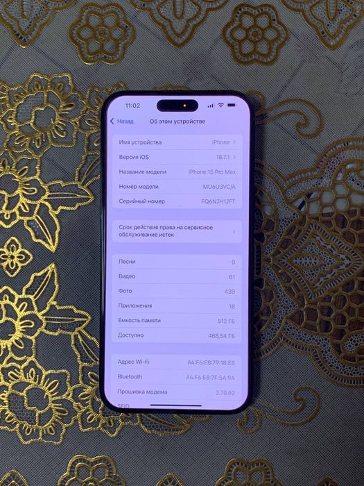 Продам iphone 15 pro max 512g