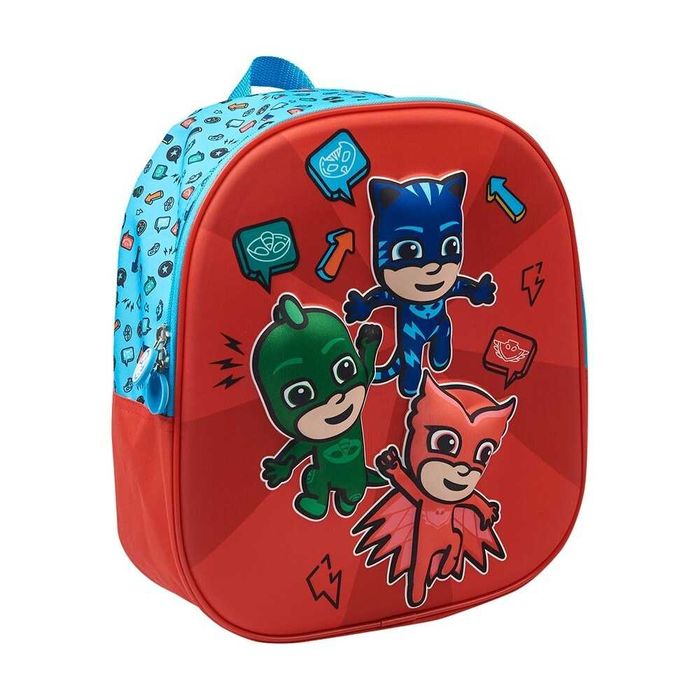 Set ghiozdan 3D gradinita Eroi in Pijama,