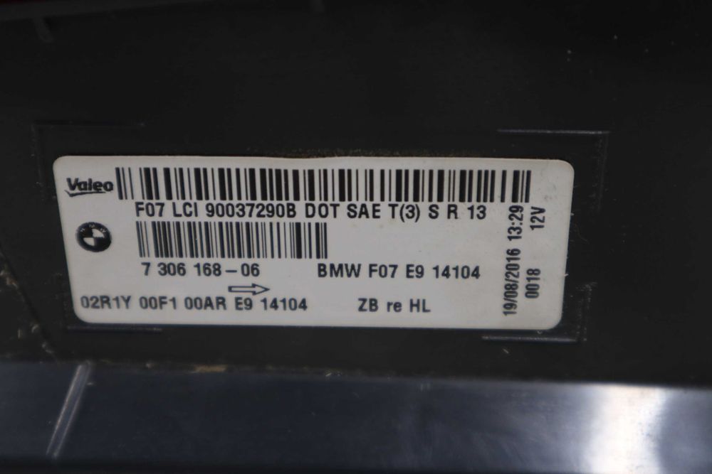 Десен вътрешен стоп БМВ Ф07 фейслифт Стоп заден капак БМВ Ф07 фейслифт