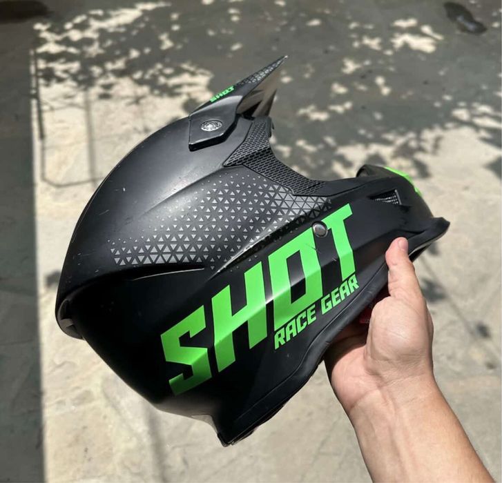 Каска Shot Race Gear M + очила ProperGrip