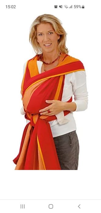 Тъкан слинг за бебеносене Hoppediz