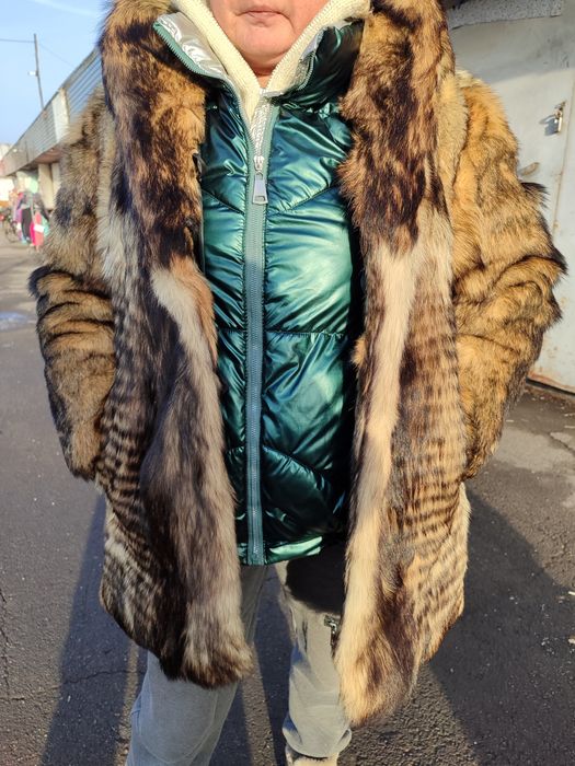 Шуба волчья натуральная