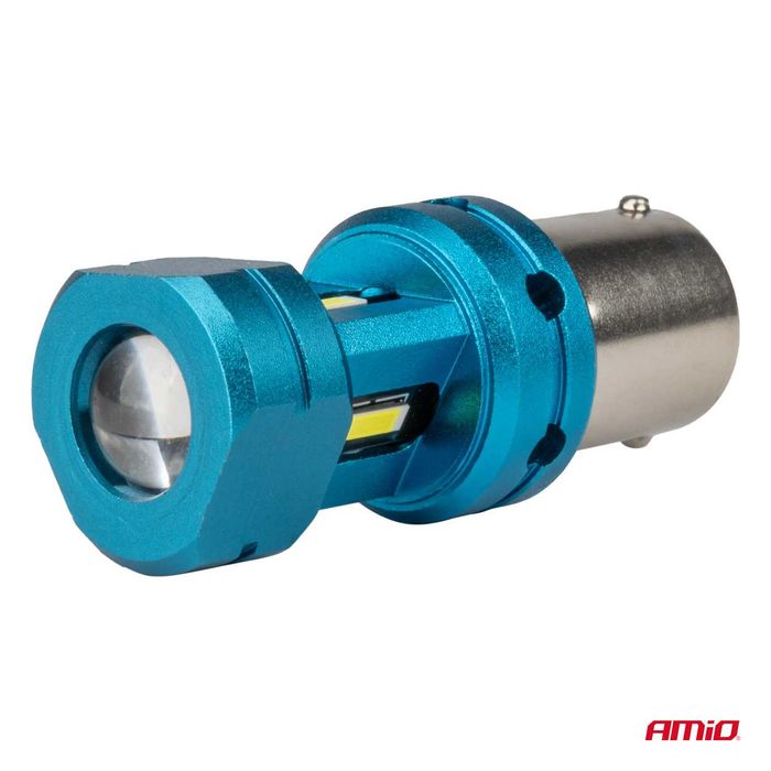 CANBUS LED крушки Amio 4 LED BA15S P21W R10W R5W 6000K 12-24V