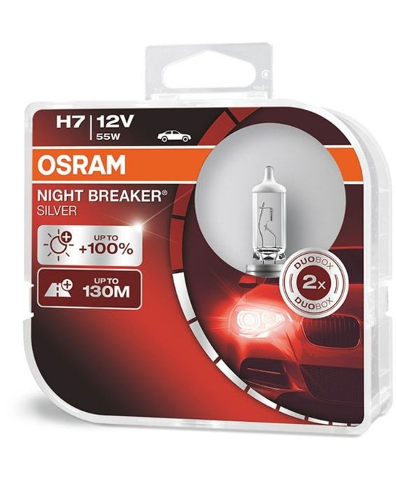 Becuri H 7 Osram Night Breaker Silver, noi, 12 V , 55 W