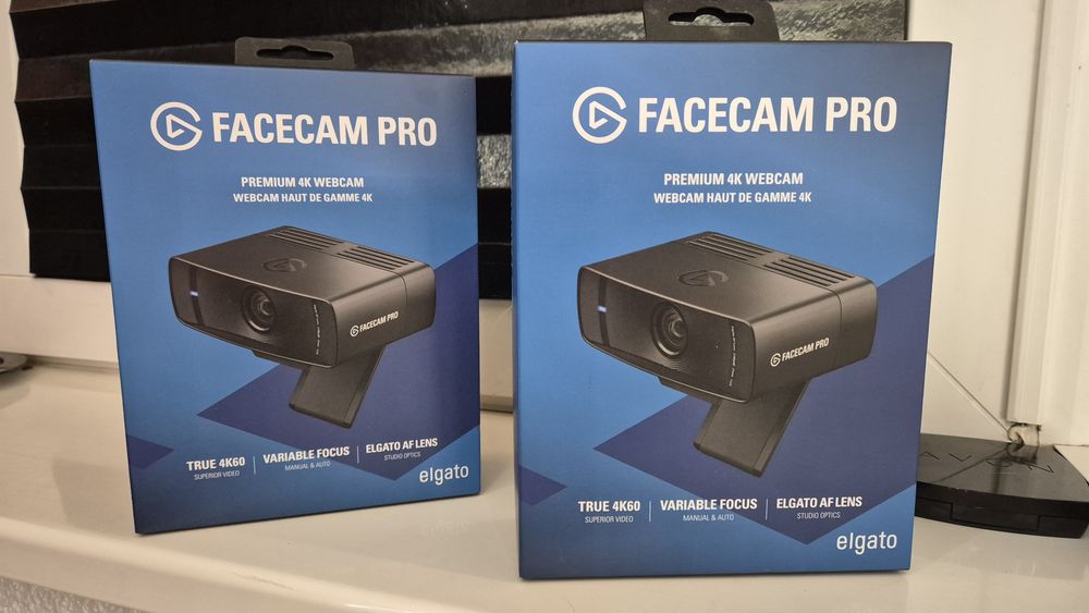 Elgato Facecam Pro - Cameră Web Premium 4K la 60 FPS - Nouă, Sigilată