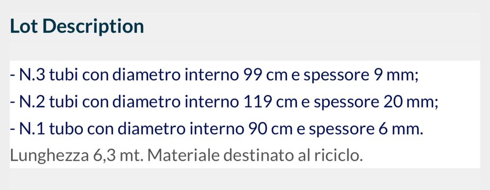 Teava metalica DN 900 / 990  / 1190